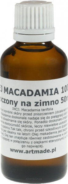 Olej macadamia organiczny nierafinowany 50ml