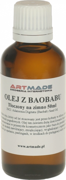Olej z pestek baobabu nierafinowany 50ml