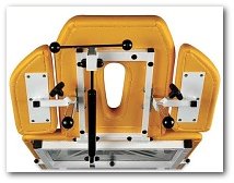 Zagłówek z wycięciem na twarz, regulowany za pomocą sprężyny gazowej w stole do masażu SR-3h