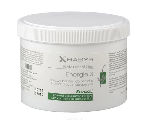 Balsam do masażu Energie 3 Argol