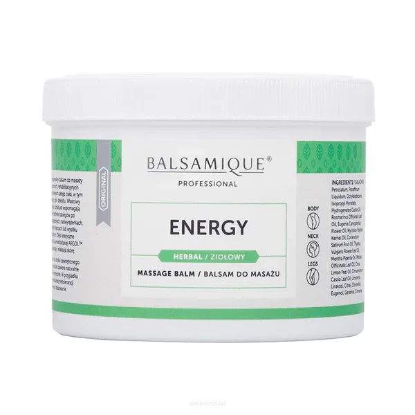 Balsamique Energy - Balsam ziołowy do masażu