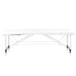 Stół składany do masażu aluminiowy komfort Activ Fizjo 3 segmentowy white - 2
