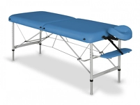 Składany stół do masażu aluminiowy Panda Al kolor 23 - niebieski