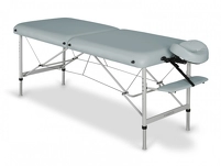 Składany stół do masażu aluminiowy Panda Al kolor 29 - szary