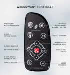 Zintegrowany pilot w fotelu masującym  PW430