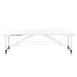 Stół składany do masażu aluminiowy komfort Activ Fizjo 2 segmentowe white - 2