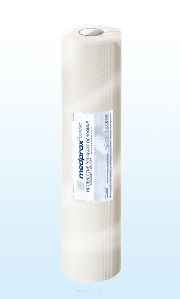 Podkłady higieniczne 1-warstwowe z folią Mustaf w kolorze białym