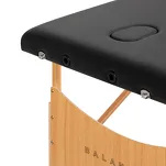 Stół składany do masażu drewniany Balance 2 segmentowe czarny - 4