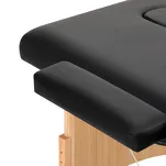 Stół składany do masażu drewniany Balance 2 segmentowe czarny - 9