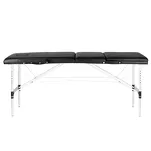 Stół składany do masażu aluminiowy komfort Activ Fizjo 3 segmentowy czarny - 4