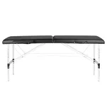 Stół składany do masażu aluminiowy komfort Activ Fizjo 2 segmenty czarny - 4