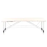 Stół składany do masażu aluminiowy komfort Activ Fizjo 2 segmentowe cream - 2