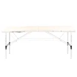 Stół składany do masażu aluminiowy komfort Activ Fizjo 2 segmentowe cream - 4