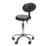 Taboret kosmetyczny z oparciem BH-7289 Czarny - 4