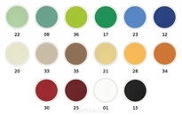 Dostępne kolory tapicerki stołu Evero V3