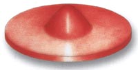 Membrana gumowa Aquavibron - płaska z jedną kulą