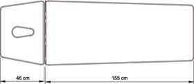 Stół stacjonarny Terapeuta - SCM - 2 - wymiary