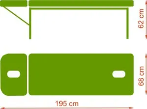 Stół Standard IV - wymiary Stół Standard IV - wymiary