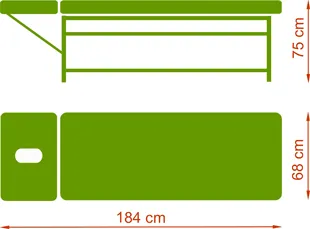 Stół Standard II - wymiary Stół Standard II - wymiary