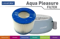 Ogrodowa wanna z hydromasażem Lanaform Aqua Pleasure - filtr okrągły
