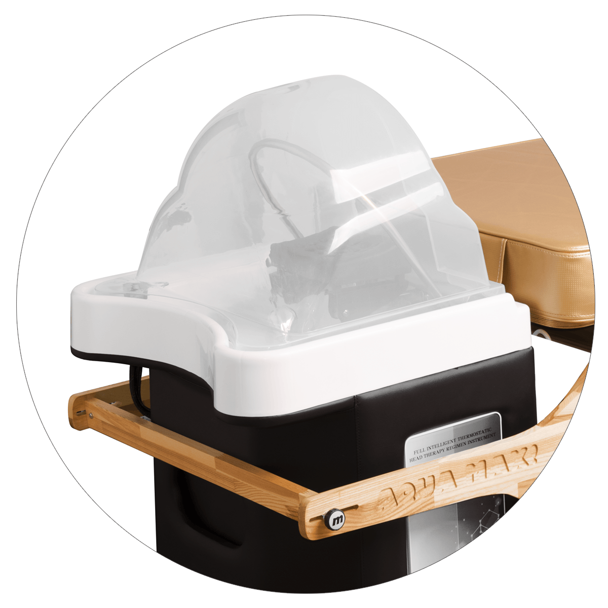 Zintegrowana myjka Head SPA z ceramiczną misą w leżance Luxury GOLD