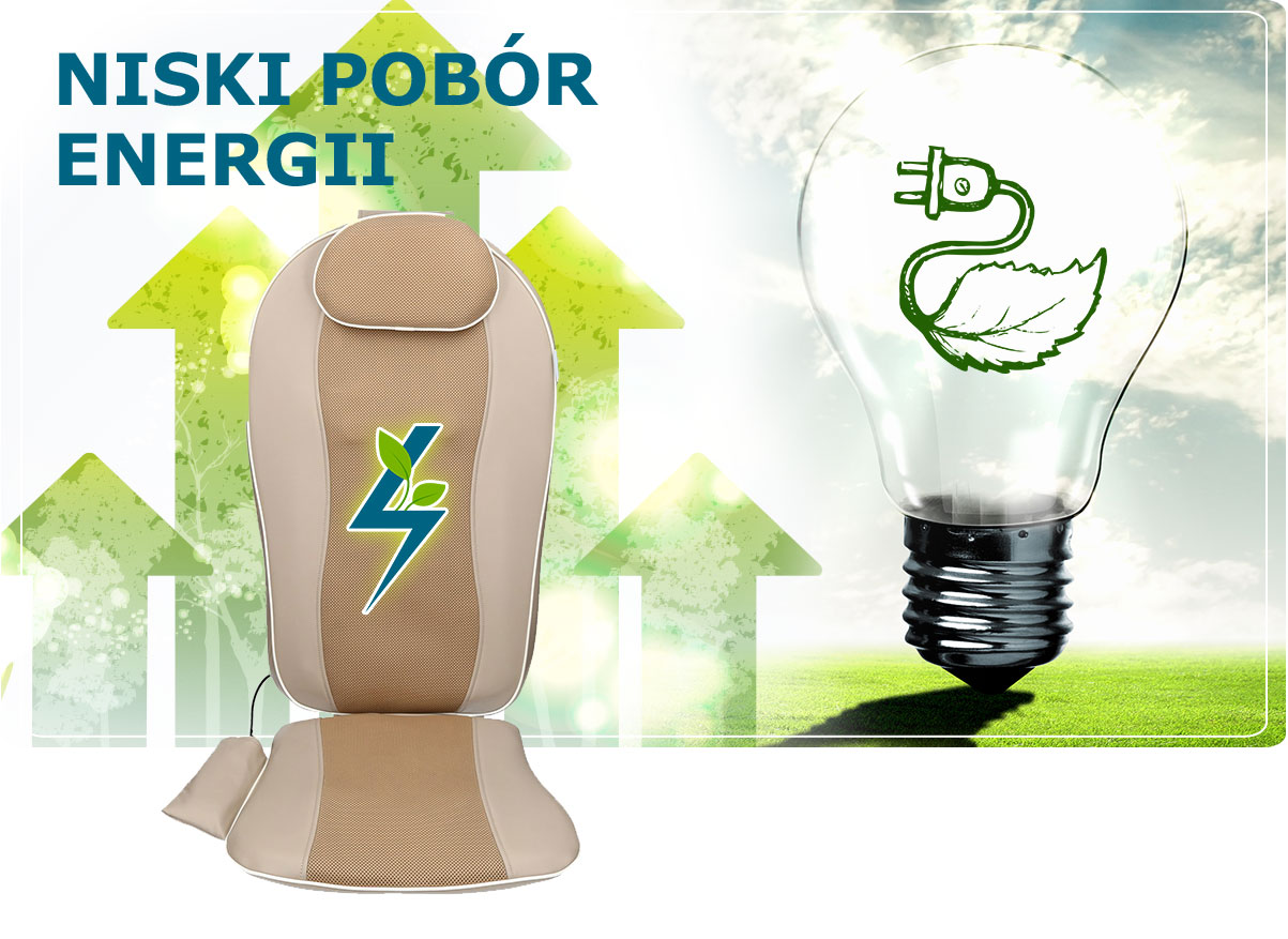 Niski pobór energii maty masującej MEDIVON CF-2606HB