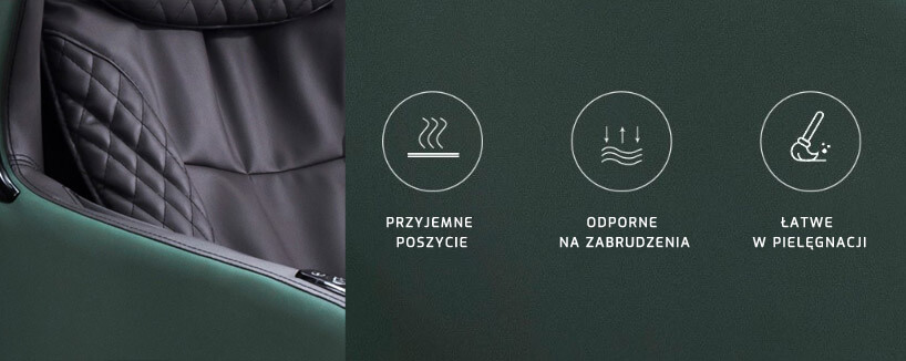 Wysoka jakość wykonania fotela masującego PW 430