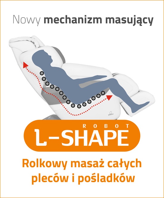 Mechanizm L-shape w fotelu masującym Tyrol